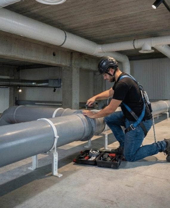 ventilation pvc salle blanche